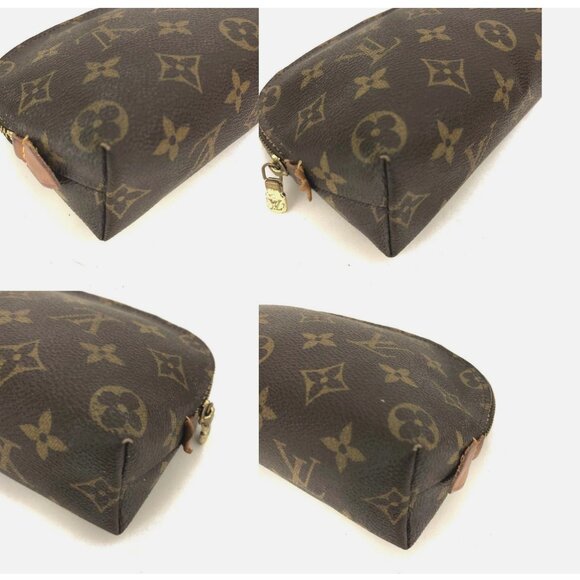 Louis Vuitton Brown Monogram Cosmetic Pouch - Picture 5 of 11